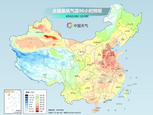 气温弹射起飞！河北(🥌)、河(🍮)南、山东部分地区最高气温将超过38℃