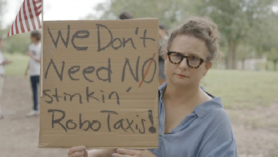 特斯拉在得州奥斯汀遭遇抗议活动：反对马(🤥)斯克Robotaxi计划